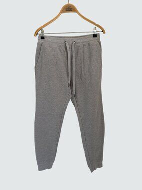 Onia Gray Waffle Knit Jogger Pants Small Cotton Blend Size Small